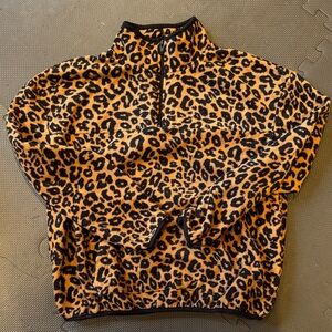 No Boundaries Leopard Print Pullover
